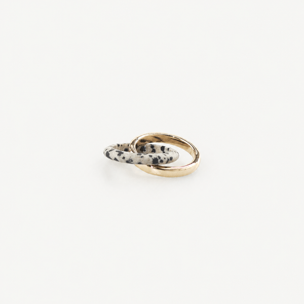 Dalmatian Double Band Ring