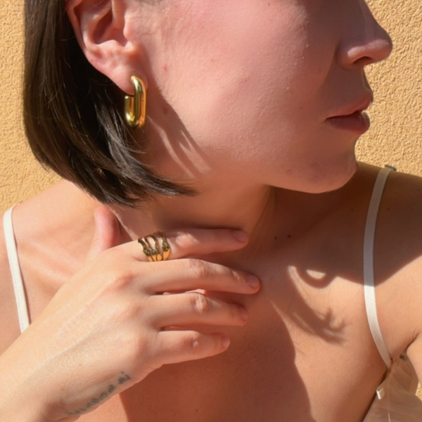 Hammered Multi Row Ring, photo 5