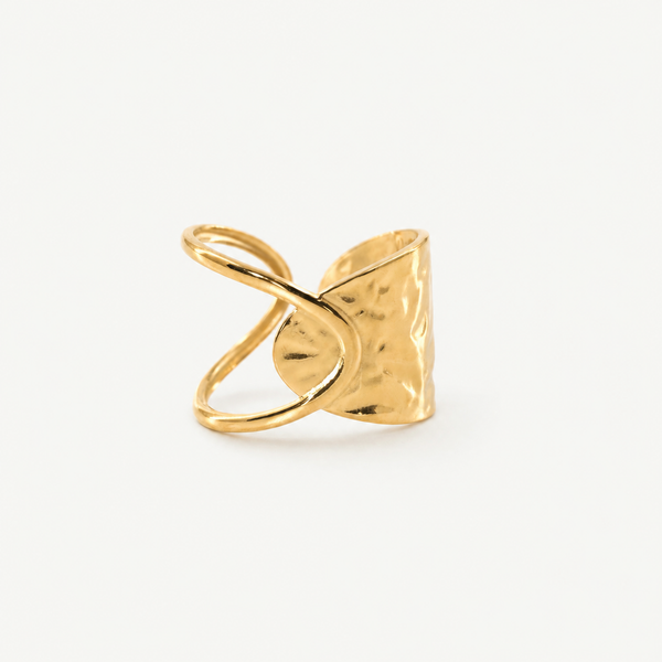 Hammered Adjustable Ring
