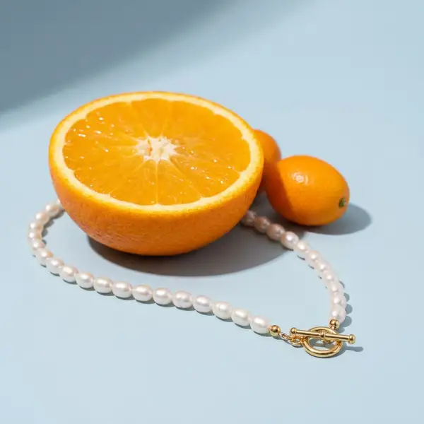 Dainty Pearl Toggle Necklace, photo 3