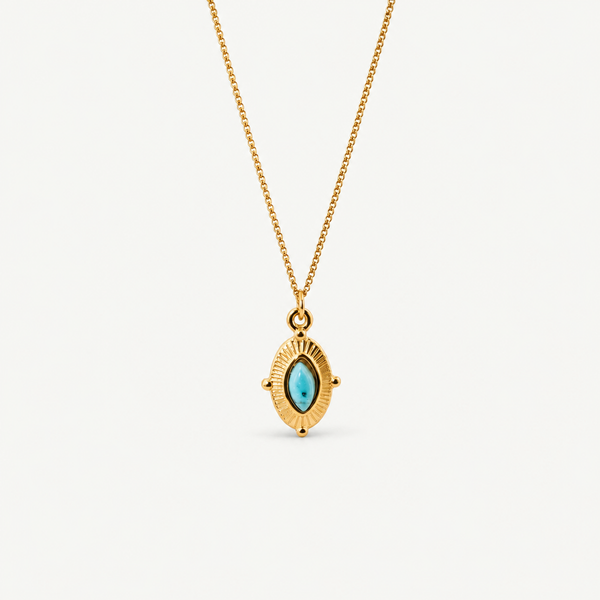 Royal Marquise Turquoise Necklace