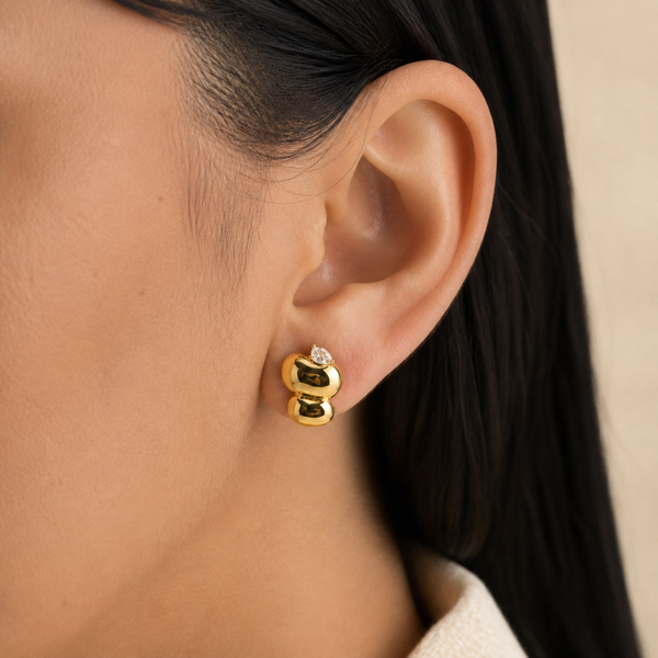 Molten Stud Earrings, photo 2