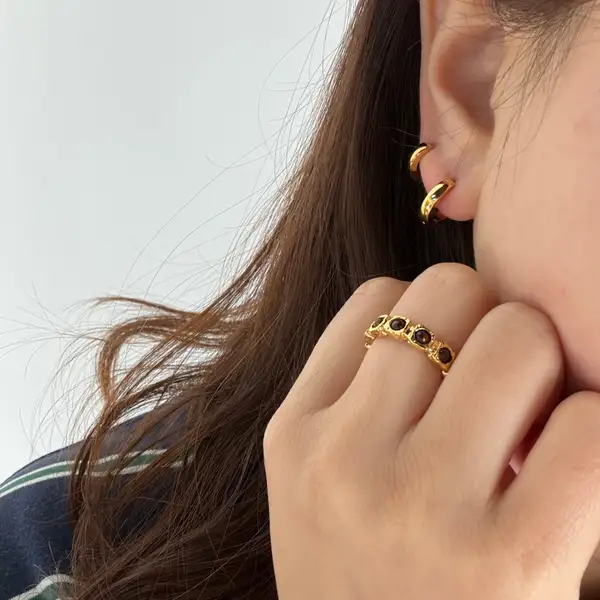 Small Chunky Hoops, photo 3