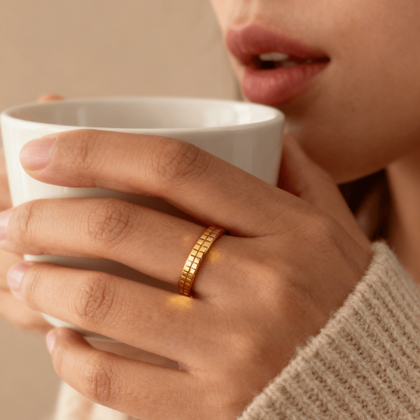 Gridline Band Ring, photo 10