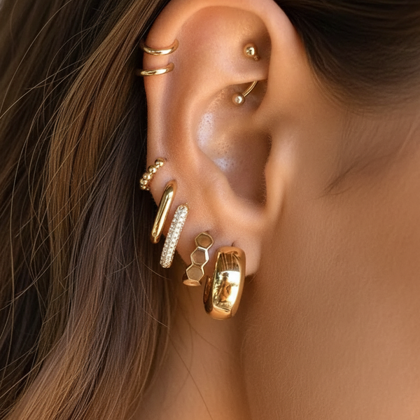 Bold Huggie Hoops, photo 2