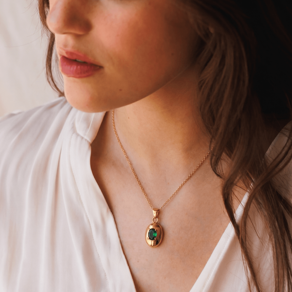 Oval Pendant Emerald, photo 2