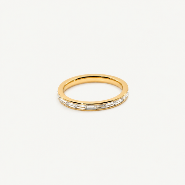 Crystal Slim Band Ring