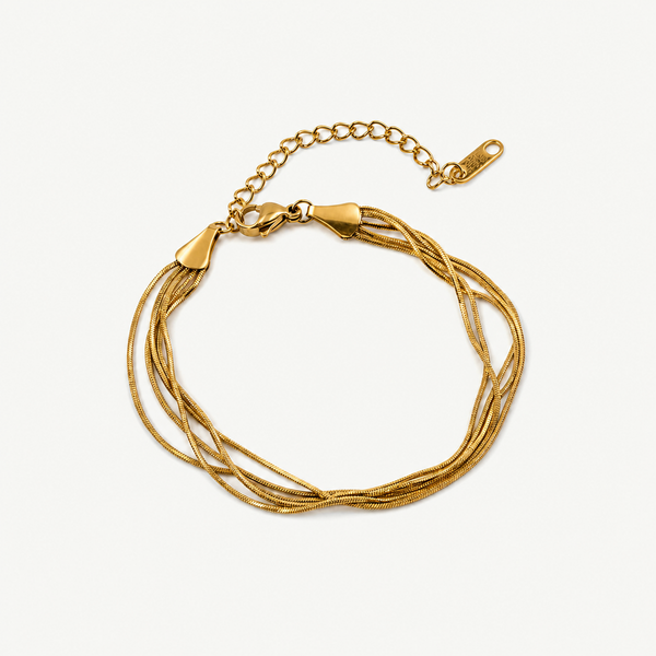 Multi Layered Snake Chain Bracelet
