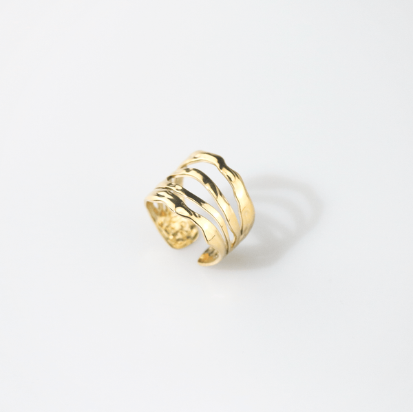 Hammered Multi Row Ring, photo 7