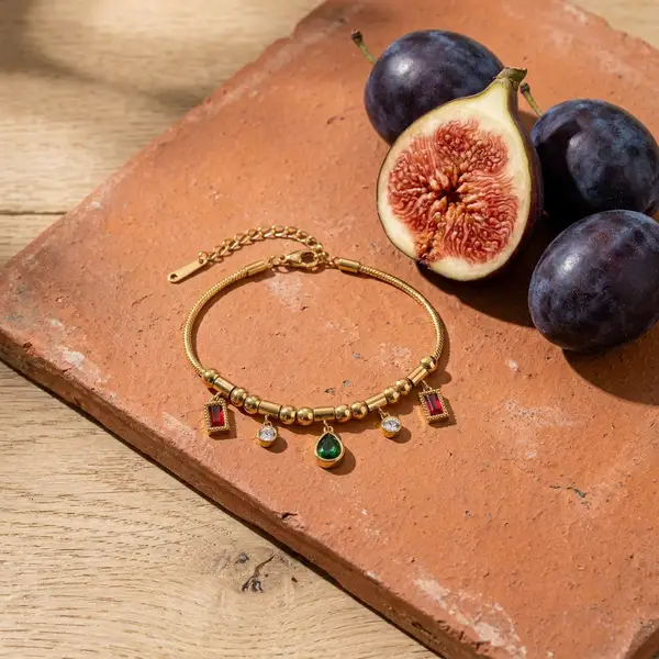Ruby and Emerald Charm Bracelet, photo 4