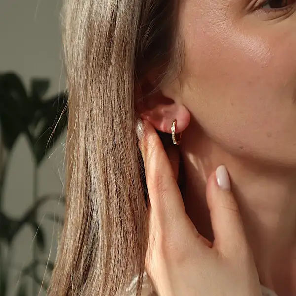 Gold Hoop Earrings Set, photo 4