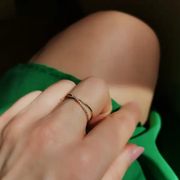 Double Twinkle Stacker Ring, photo 3