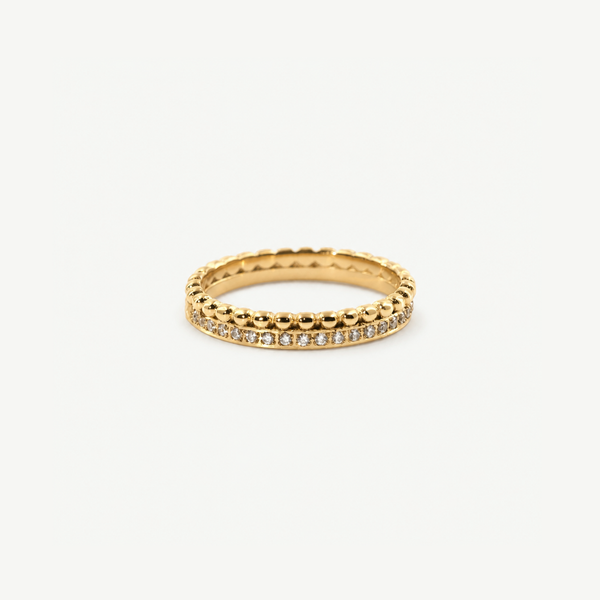 Milgrain Half Eternity Band Ring