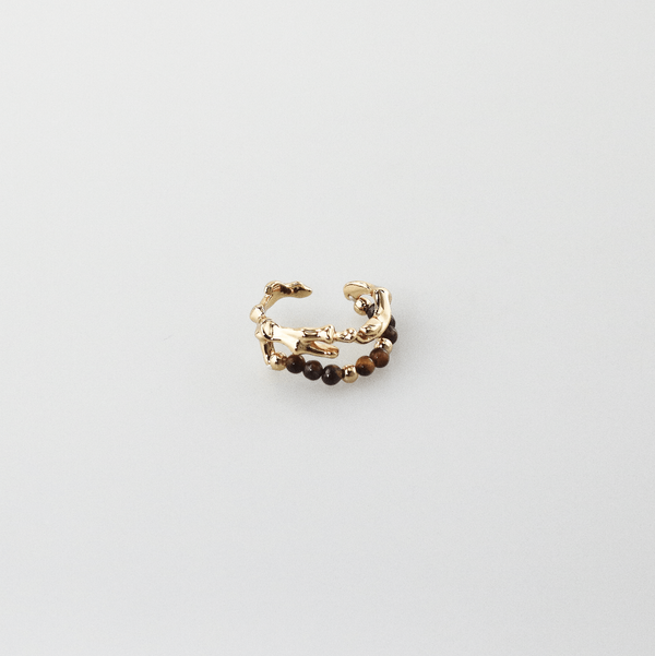 Aria Tigers Eye Beaded Ring