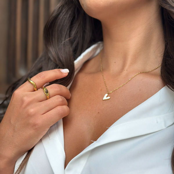 White Heart Necklace, photo 3