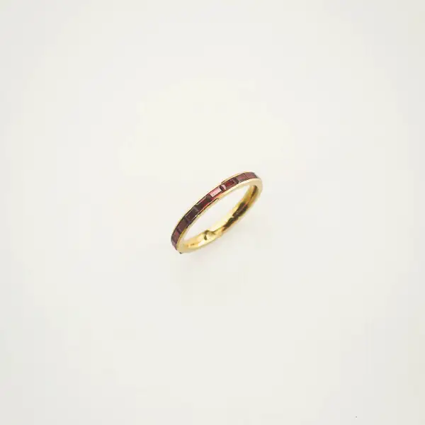 Ruby Slim Band Ring, photo 2