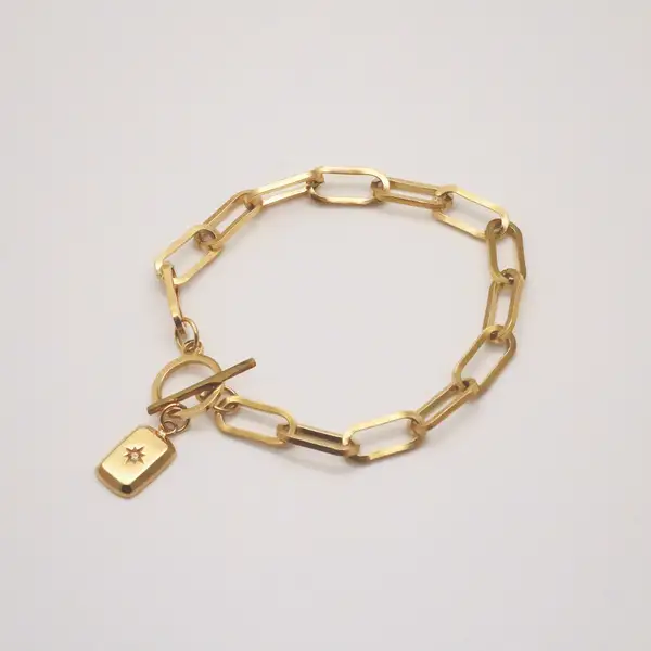Dainty Gold Starburst Bracelet, photo 2