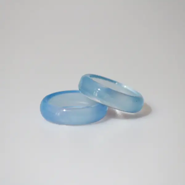 Blue Jade Band Ring, photo 2
