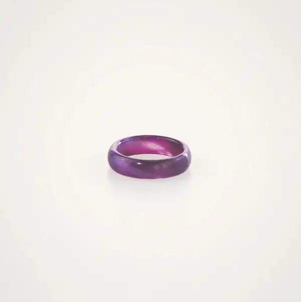 Purple Jade Band Ring, photo 2