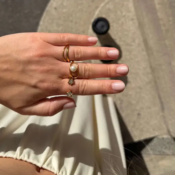 Crystal Double Star Ring, photo 6
