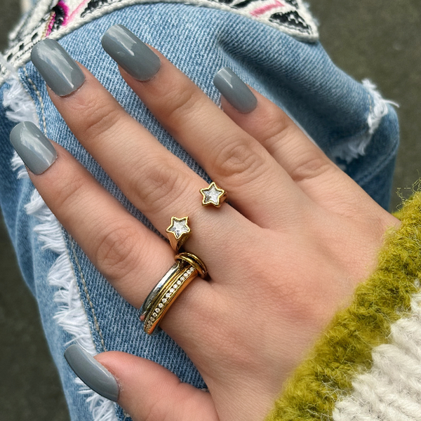 Double Sparkle Link Ring, photo 7