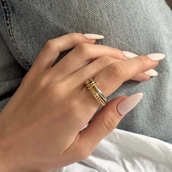 Double Sparkle Link Ring, photo 4
