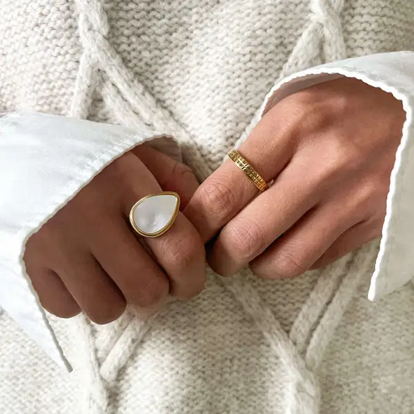 Gridline Band Ring, photo 4