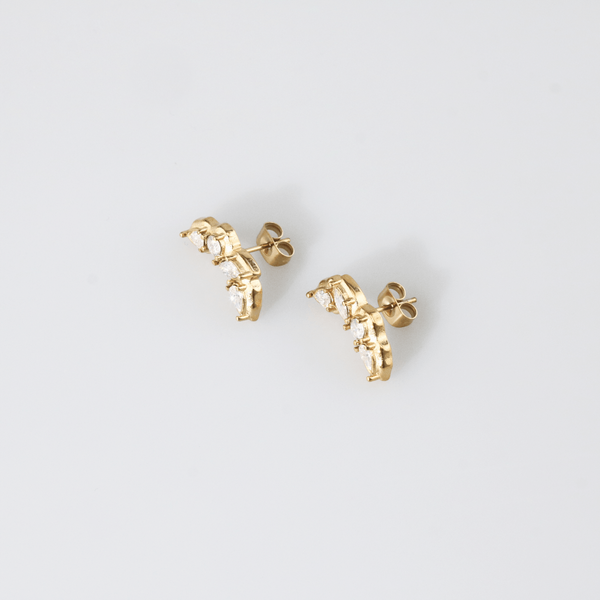 18k Gold Plated Waterproof Stud Earrings, photo 5