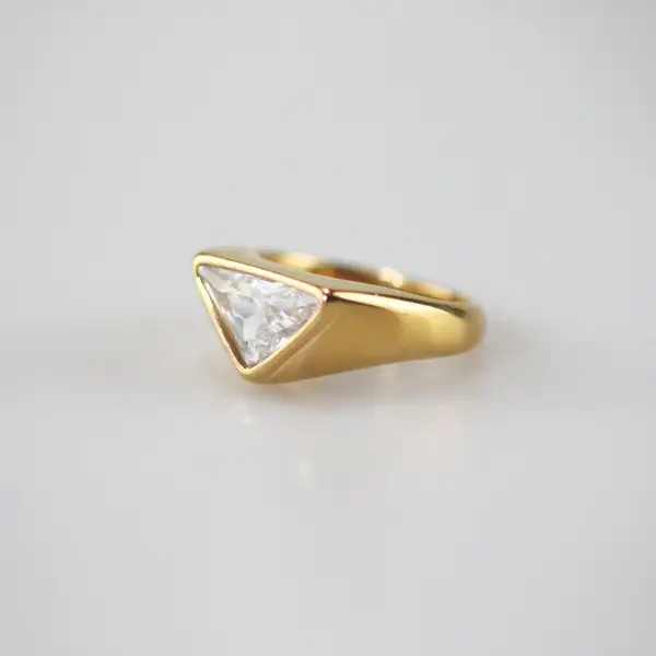 Trilliant Cut Gemstone Ring, photo 5