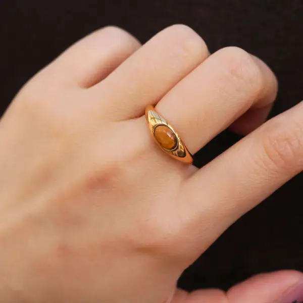 Tiger's Eye Statement Ring, photo 10