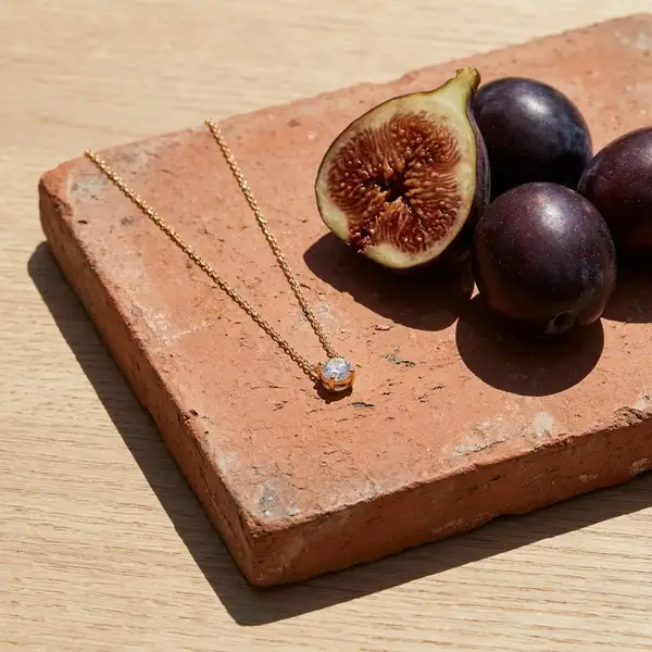 Dainty Solitaire Necklace, photo 4