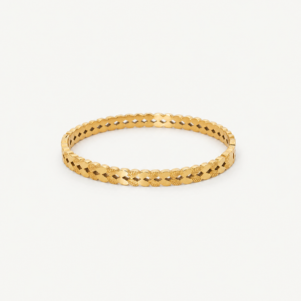 Leaf Bangle Bracelet