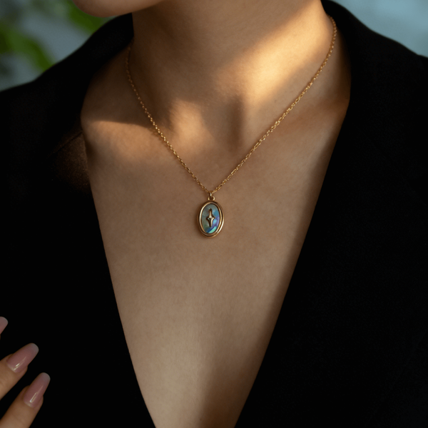 Starry Abalone Pendant Necklace, photo 2