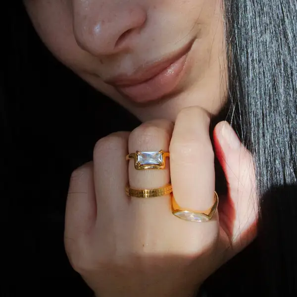 Gridline Band Ring, photo 6