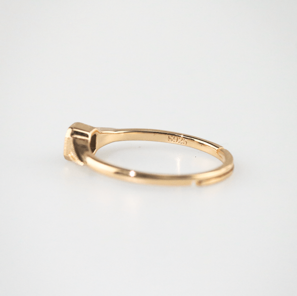 Vintage Gold Plated Aquatic Agate Ring, photo 5
