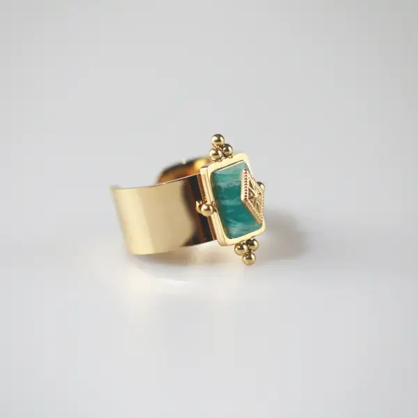 Royal Knight Ring with Amazonite, photo 3