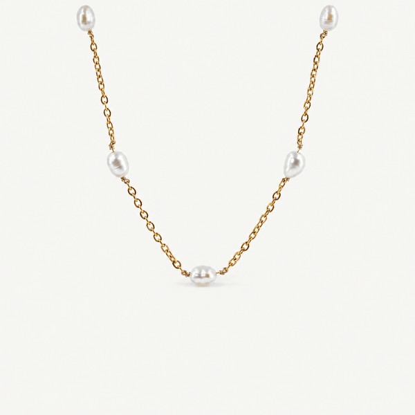 Freshwater Pearl Station Necklace